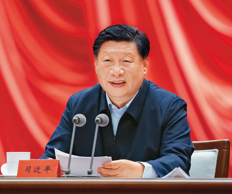 2021年9月1日,2021年秋季学期中央党校(国家行政做爱色情片
)中青年干部培训班在中央党校开班。中共中央总书记、国家主席、中央军委主席习近平在开班式上发表重要讲话。 新华社记者 申宏/摄